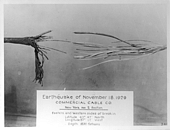 1929 cable break One of many breaks in the transatlantic cables caused by the submarine slump.