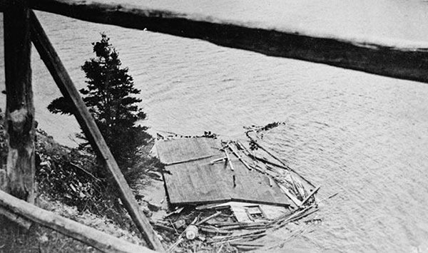 Destroyed house Destroyed house