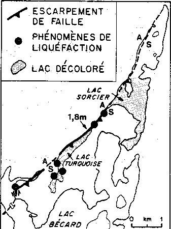 Carte de la faille d'Ungava Carte de la faille d'Ungava