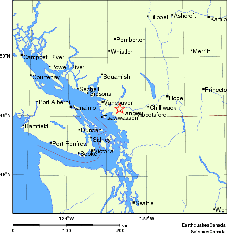 Map of Earthquake Localities