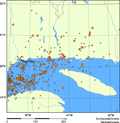 Map of earthquakes magnitude 2.0 and larger, 2000 - present