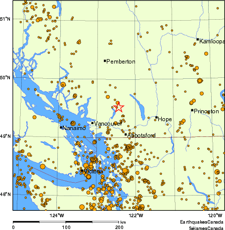 Map of earthquakes magnitude 2.0 and larger, 2000 - present