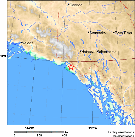 Map of Earthquake Area