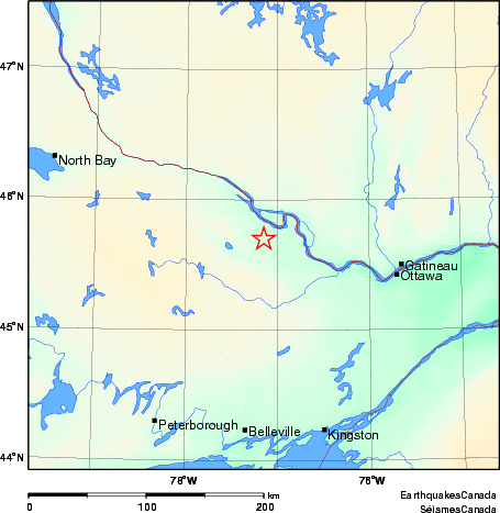 Map of Earthquake Area