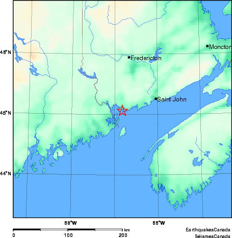 Map of Earthquake Area