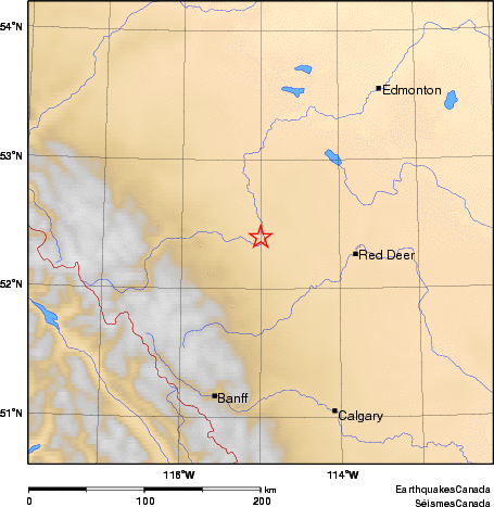 Map of Earthquake Area