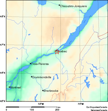 Map of Earthquake Area