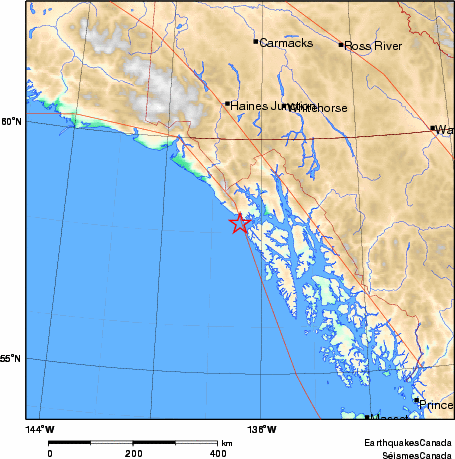 Map of Earthquake Area