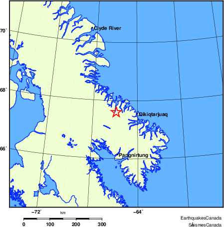 Map of Earthquake Localities