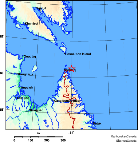 Map of Earthquake Area