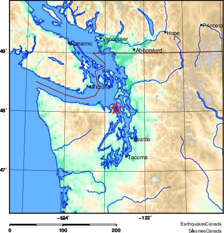 Map of Earthquake Area