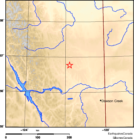 Map of Earthquake Area