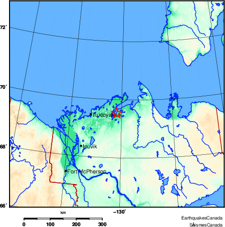 Map of Earthquake Area