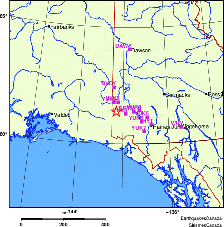 carte des localisations des stations sismologiques locales