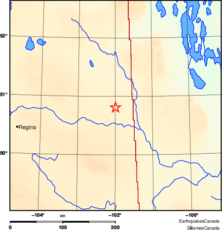 Map of Earthquake Area