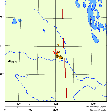 Map of earthquakes magnitude 2.0 and larger, 2000 - present