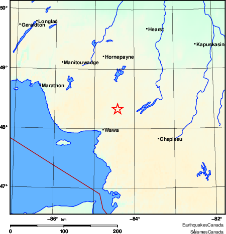 Map of Earthquake Area