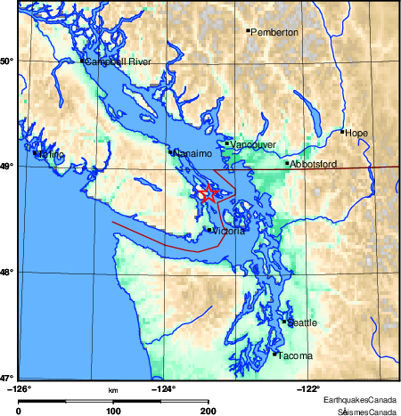 Map of Earthquake Area