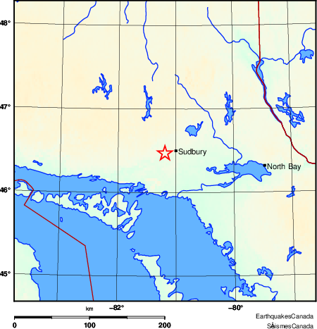 Map of Earthquake Area