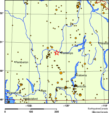 Map of earthquakes magnitude 2.0 and larger, 2000 - present