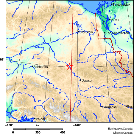 Map of Earthquake Area
