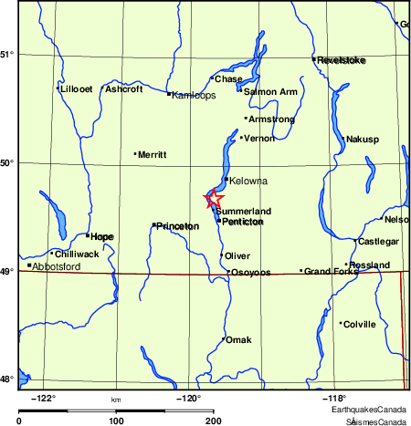 Map of Earthquake Localities