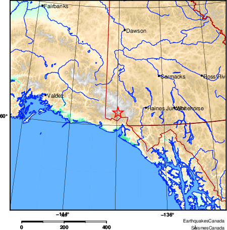 Map of Earthquake Area