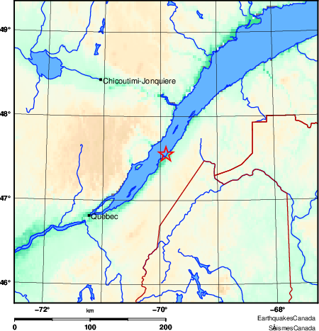 Map of Earthquake Area