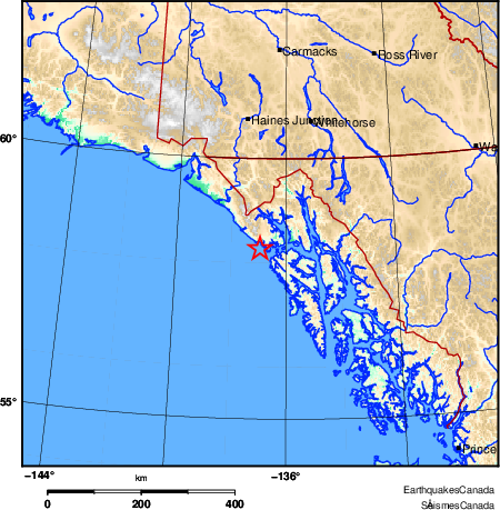 Map of Earthquake Area