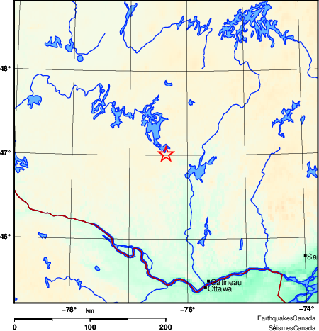 Map of Earthquake Area