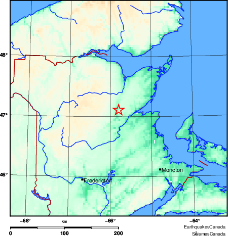 Map of Earthquake Area