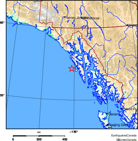 Map of Earthquake Area