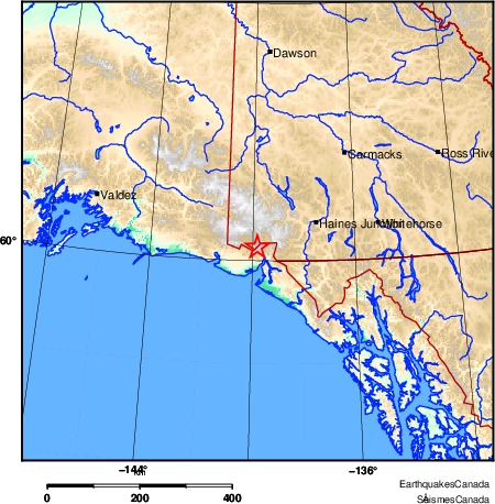 Map of Earthquake Area
