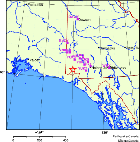 carte des localisations des stations sismologiques locales