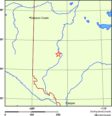 Map of Regional Seismographs